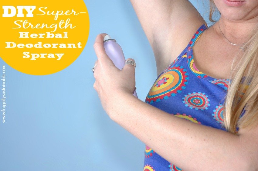 DIY Super-Strength Herbal Deodorant Spray...this is the best recipe EVER!