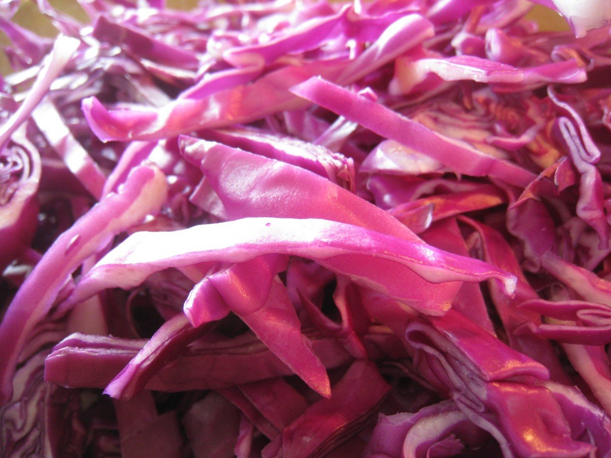 Homemade Red Cabbage Salad