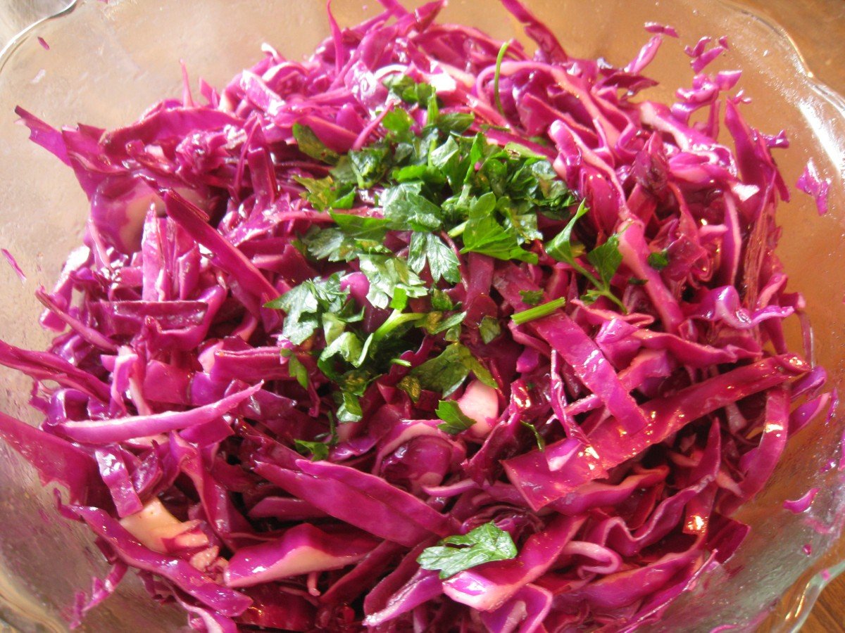 Homemade Red Cabbage Salad