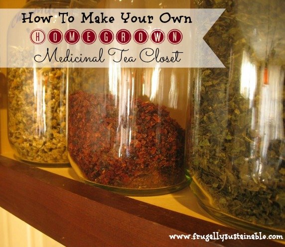 Top 10 Herbs for your medicinal herbal tea closet by Frugally Sustainable