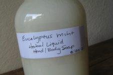 Homemade Liquid Herbal Hand Soap and Body Wash: Eucalyptus and Mint 7