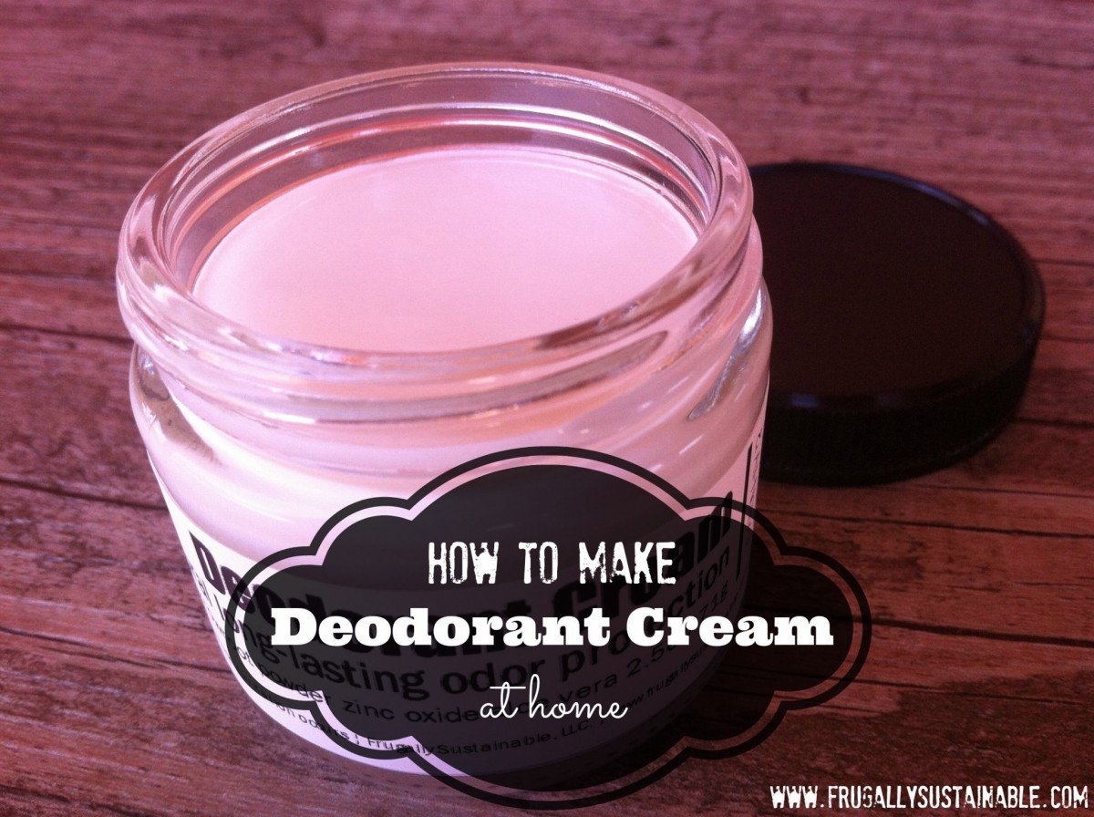 how to make deodorant cream by Frugally Sustainable