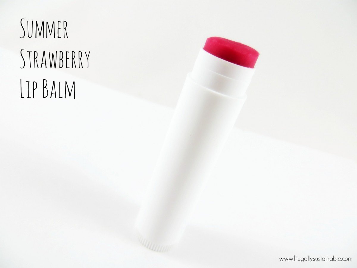 DIY Strawberry Lip Balm by Frugally Sustainable