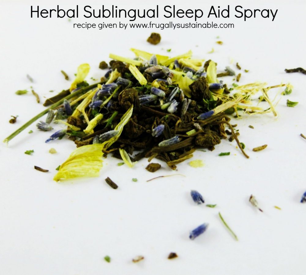 Natural Insomnia Remedy :: Make Your Own Herbal Sublingual Sleep Aid Spray