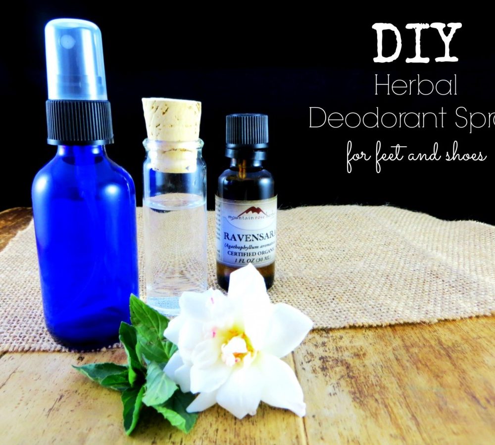 A DIY Herbal Deodorant Spray For