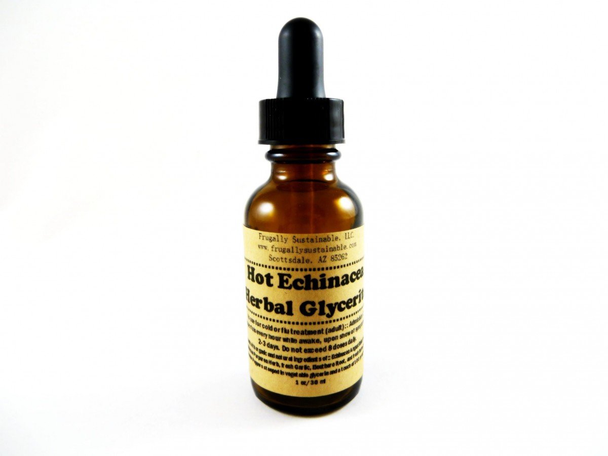 Hot Echinacea Tincture by Frugally Sustainable on Esty