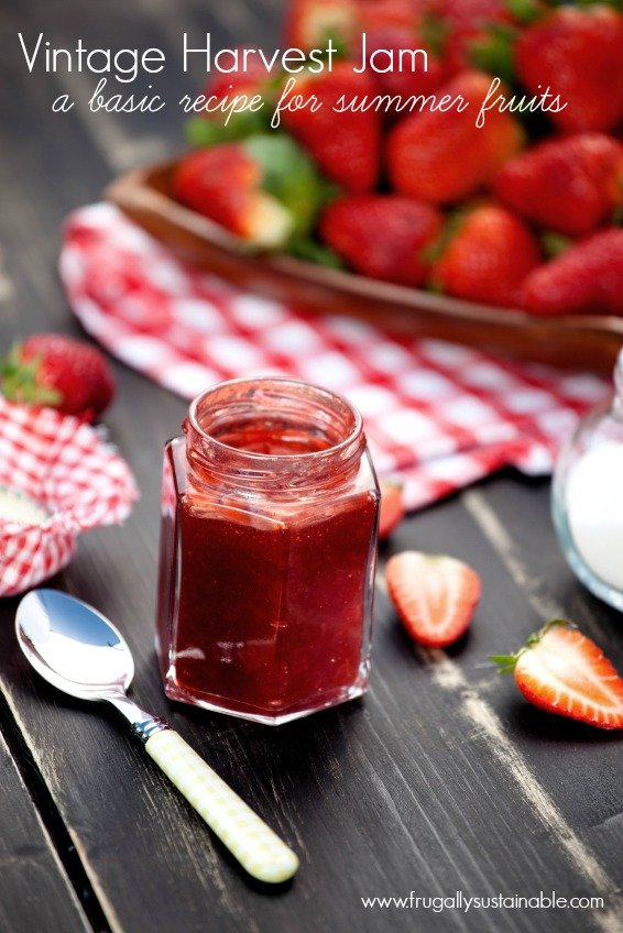 Vintage Harvest Jam :: A basic recipe for making jam with all sorts of fresh summer fruits