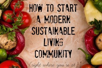 How to Start a Modern Sustainable Living Community (right where you're at)