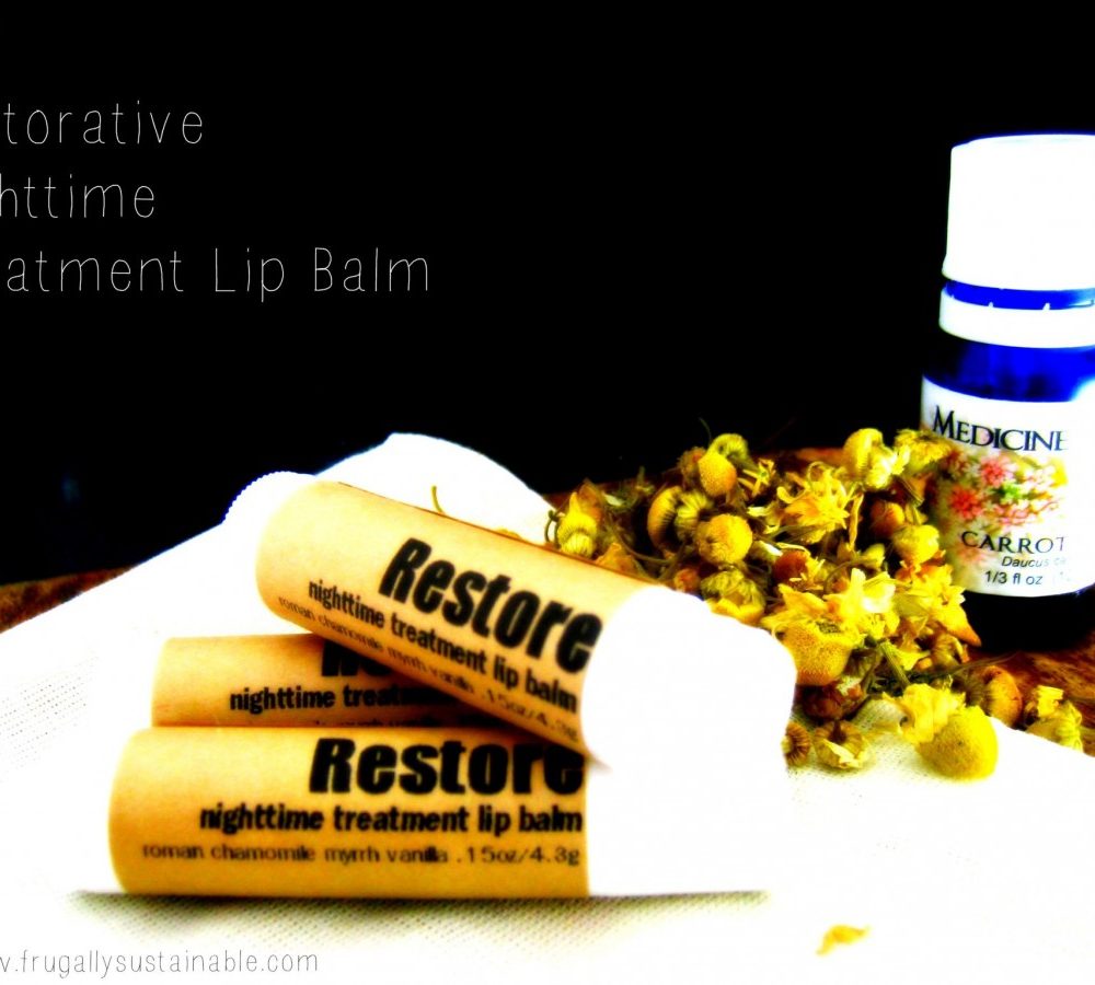 DIY Restorative Nighttime Treatment Lip Balm