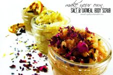 Make Your Own Body Scrub :: Using Dead Sea Salt, Herbs, Oils, & Oatmeal