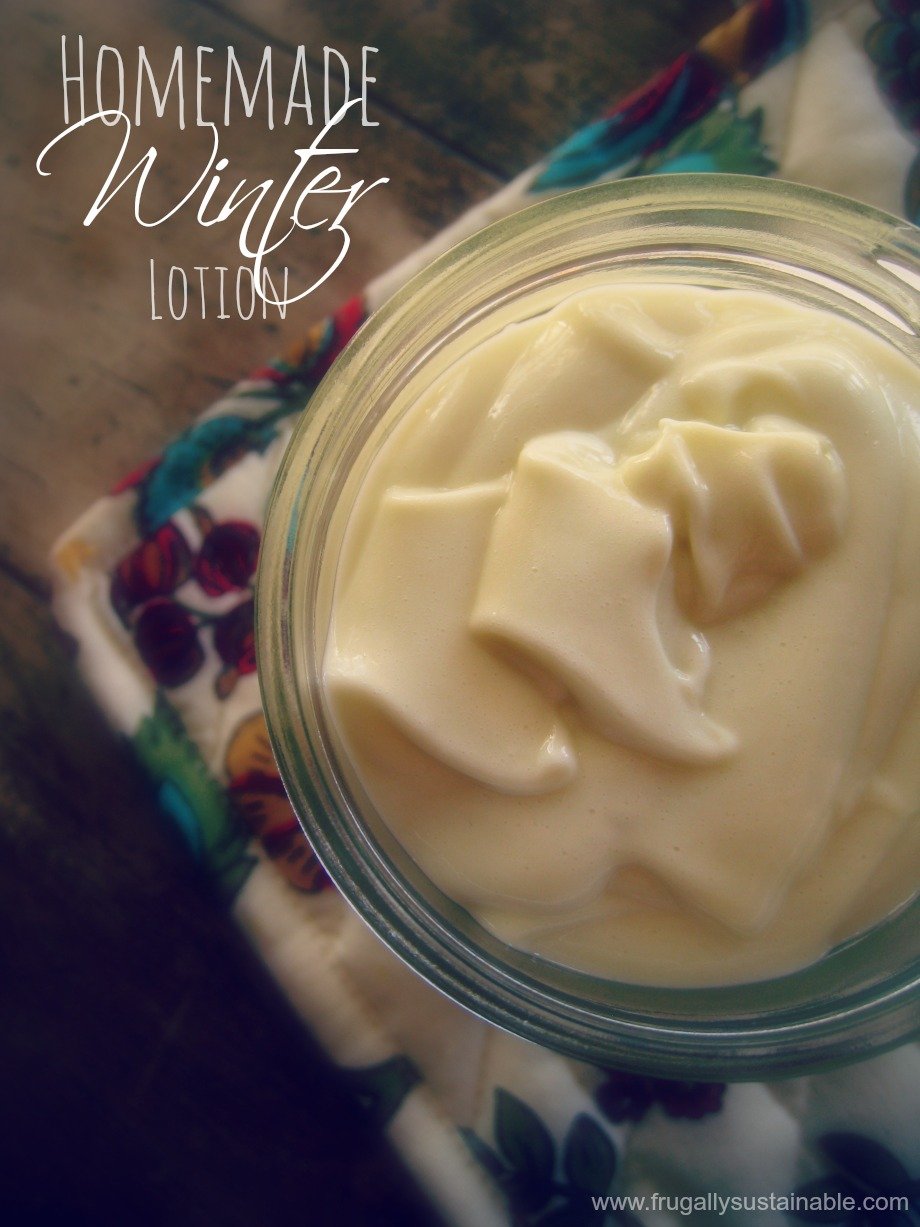 Homemade Moisturizing Winter Lotion