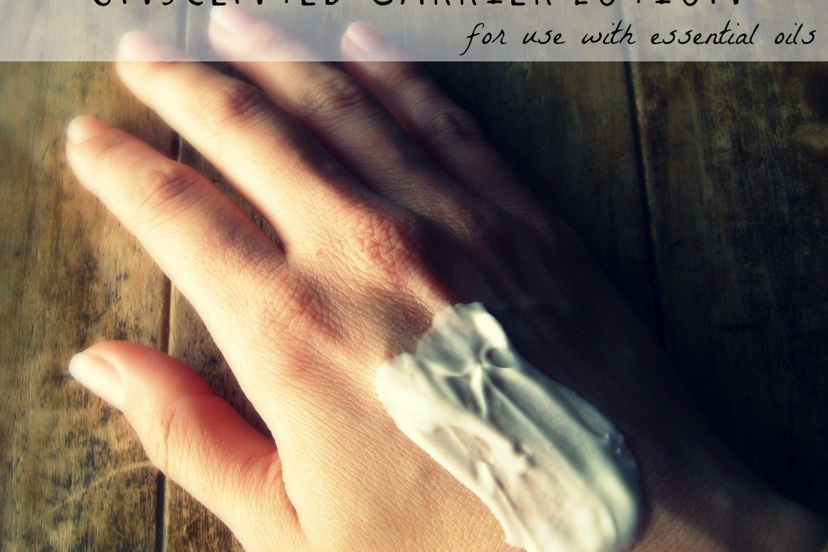 A Simple Homemade Unscented Carrier Lotion Frugally Sustainable