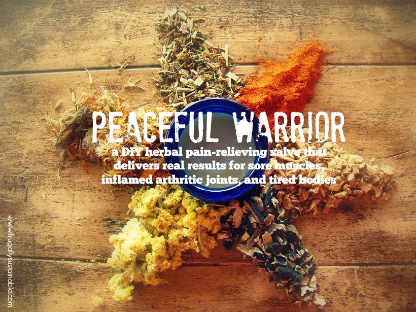 Peaceful Warrior's Herbal Pain Relieving Salve :: How to Make Your Own Herbal Pain Relieving Salve that REALLY Works!