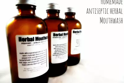 Homemade Antiseptic Herbal Mouthwash