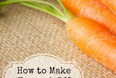 How to Make Carrot Oil for Naturally Healthy Hair and Skin 3