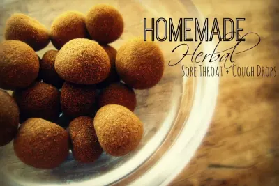 How to Make Herbal Sore Throat + Cough Drops 1