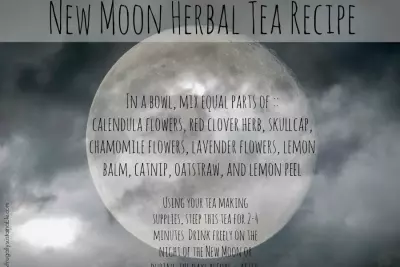 New Moon Herbal Tea Recipe 1